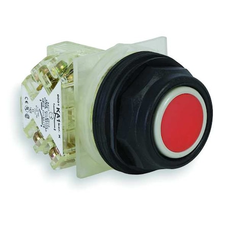 Push Button Operator, Flush, Momentary Action, Not Applicable Release, Non-Illuminated, Red MPN:9001SKR1RH6