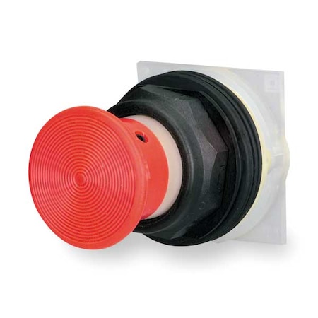 Push Button Operator, Mushroom Head, Momentary Action, Not Applicable Release, Non-Illuminated, Red MPN:9001SKR24R