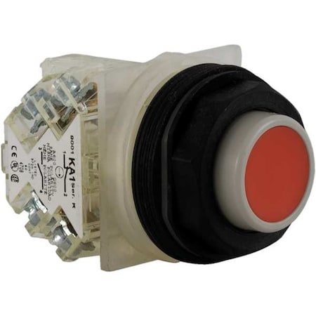 Push Button Operator, Extended, Momentary Action, Not Applicable Release, Non-Illuminated, Red MPN:9001SKR3RH13