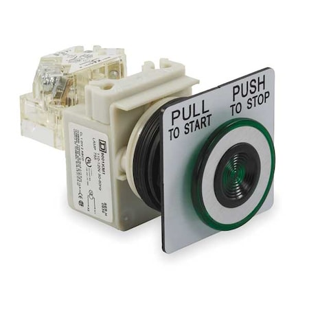 Push Button Operator, 30 mm, SPDT, Green MPN:9001SKR9P1GH13