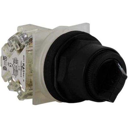 SelectorSwitch, Non-Illum, 2Pos, 30mm, Black MPN:9001SKS11BH13