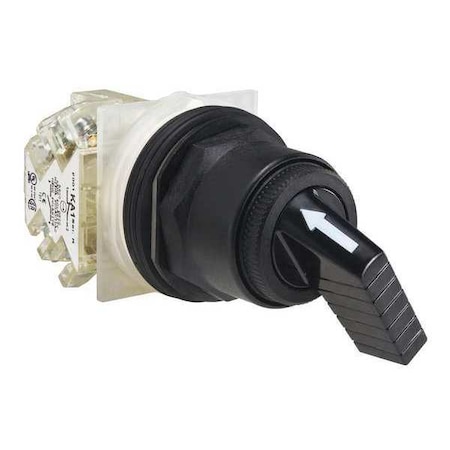 SelectorSwitch, Non-Illum, 2Pos, 30mm, Black MPN:9001SKS11FBH13