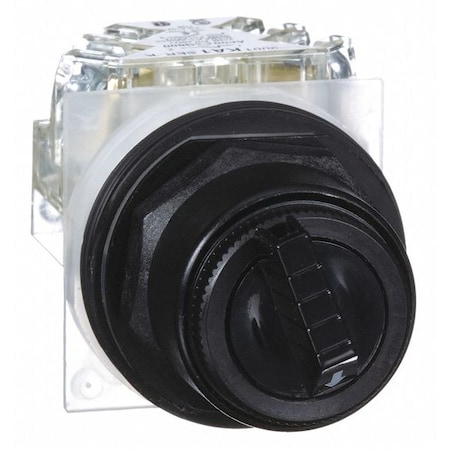 SelectorSwitch, Non-Illum, 3Pos, 30mm, Black MPN:9001SKS43BH13