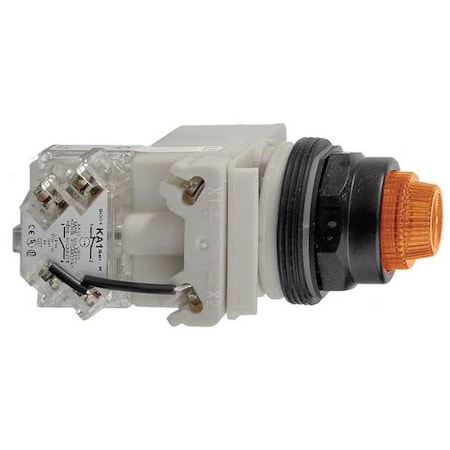 Push to Test Pilot Light, Amber, LED MPN:9001SKT38LYA31