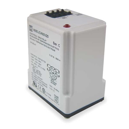 Single Function Time Delay Relay, Octal, On Delay, 1 Functions 24V AC, DPDT MPN:9050JCK60V14