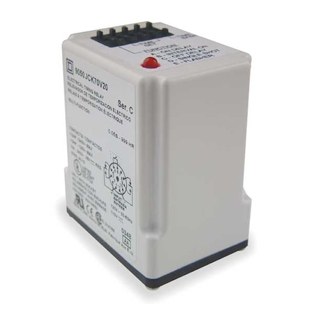 Multifunction Time Delay Relay, Octal, 8 Functions 24V AC, DPDT MPN:9050JCK70V14
