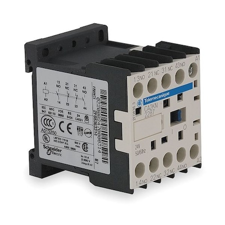IEC Control Relay, 2NO/2NC, 480VAC, 10A MPN:CA2KN22T7