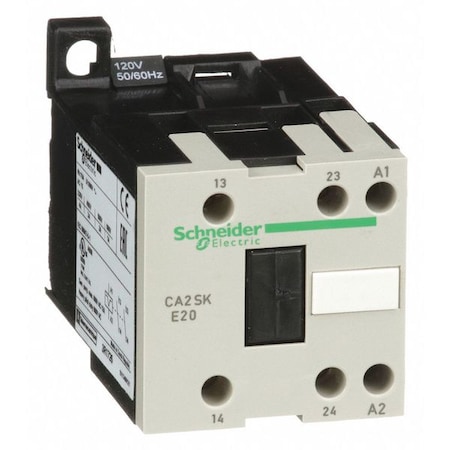 IEC Control Relay, 2NO, 120V AC, 10 A MPN:CA2SKE20G7