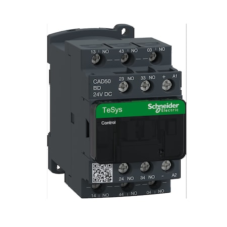 IEC Control Relay, 5NO, 24V DC, 10 A MPN:CAD50BD