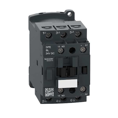 IEC Magnetic Contactor, 1NO, 24V DC, 3 P, Non-Reversing, Screw Clamp MPN:DPE18BL