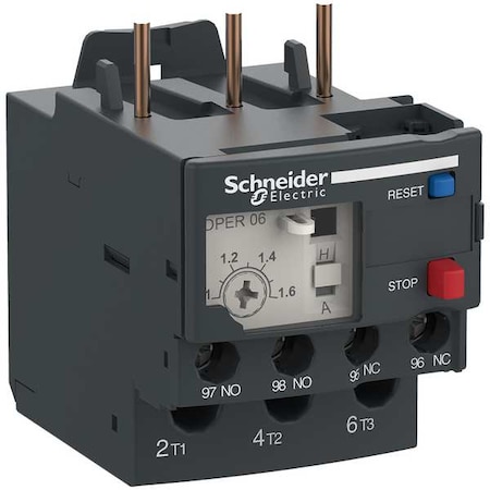 IEC Overload Relay, 1NC/1NO, 1 A Min current, 1.6 A Max current, 690V AC MPN:DPER06