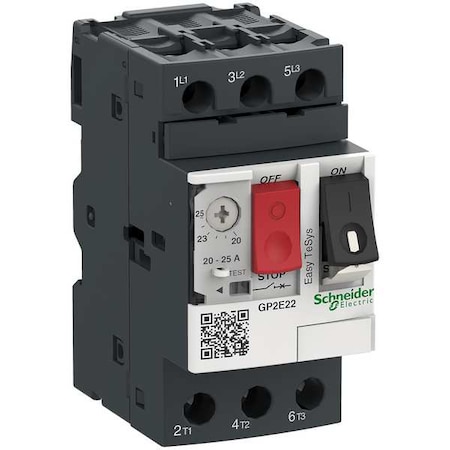 Manual Motor Starter, Not Applicable, 3 P, 3 Phase, Push Button, 25 A MPN:GP2E22