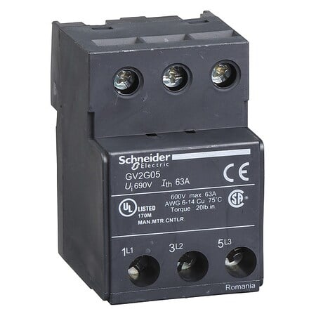 Manstarter Terminal Block 600Vac 63A MPN:GV2G05