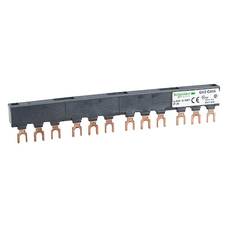 Manual Motor Starter Busbar, 3 P, 3 Phase, 63 A MPN:GV2G445
