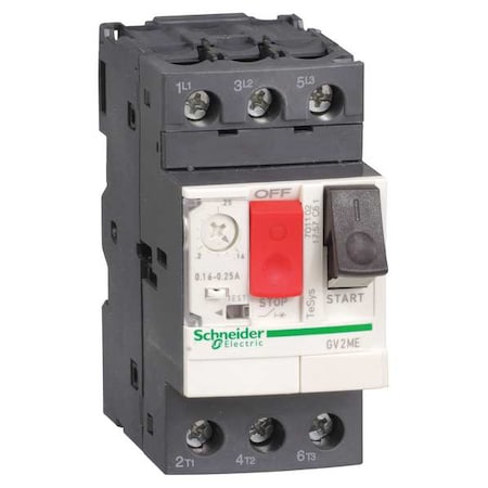Manual Motor Starter, Not Applicable, 3 P, 3 Phase, Push Button, 0.40 A MPN:GV2ME03