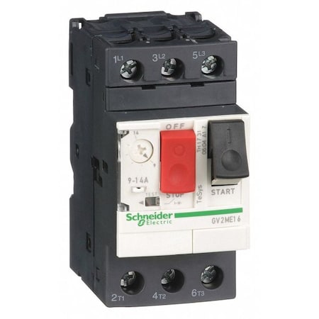Manual Motor Starter, Not Applicable, 3 P, 3 Phase, Push Button, 14 A MPN:GV2ME16