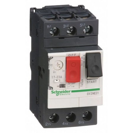 Manual Motor Starter, Not Applicable, 3 P, 3 Phase, Push Button, 23 A MPN:GV2ME21