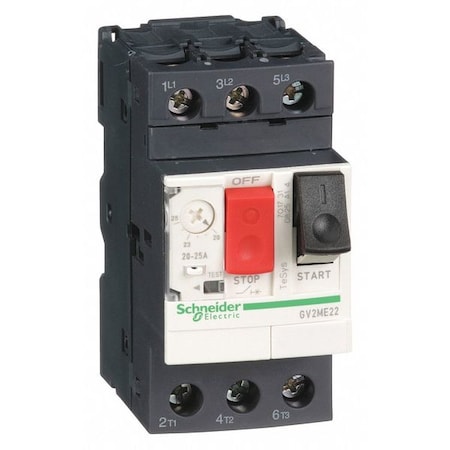 Manual Motor Starter, Not Applicable, 3 P, 3 Phase, Push Button, 25 A MPN:GV2ME22