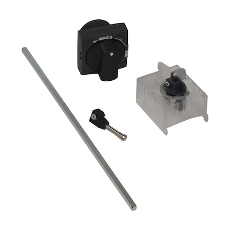 Extended rotary handle kit, TeSys Deca, IP54, black handle, with trip indication, for GV3L-GV3P MPN:GV3APN01