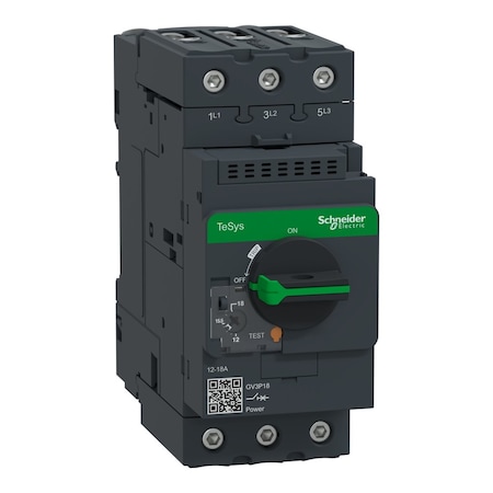 Manual Motor Starter, 3 P, Rotary Handle, 18 A MPN:GV3P18