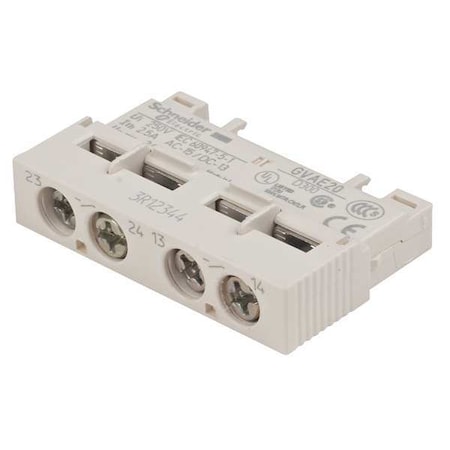 Auxiliary Contact, 2NO/0NC, 2.5 A MPN:GVAE20