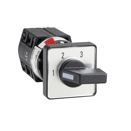 Cam stepping switch, Harmony K, 16 or 22mm, plastic, 1 pole, position 0, 4 steps/position 0, 30 Degree MPN:K10D004QCH