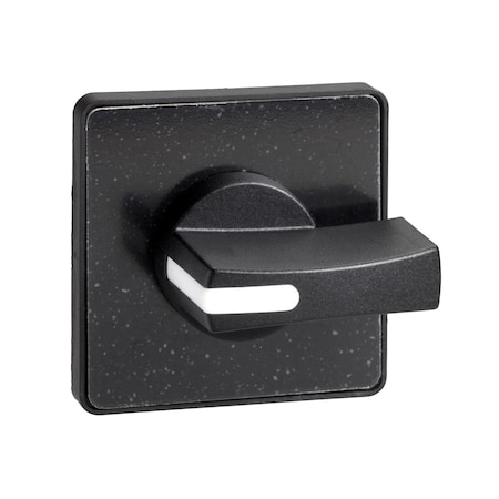 Cam switch Operating head, Harmony K, for multifixing, plastic, matt black, 45 x 45 mm, black handle, blank for engraving MPN:KAG3H