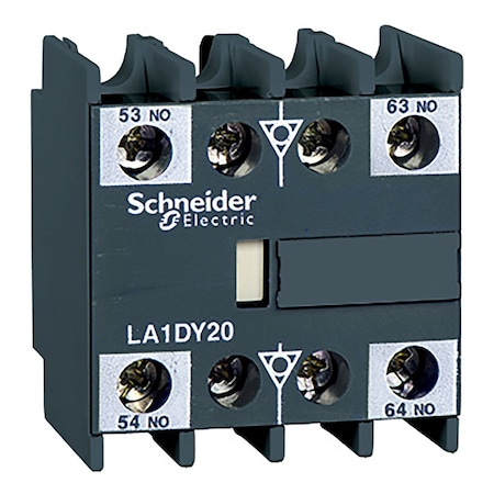 Auxiliary Contact Block, Front, 125V AC MPN:LA1DX20