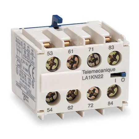 Auxiliary Contact Block, 2NO/0NC, 10 A MPN:LA1KN20