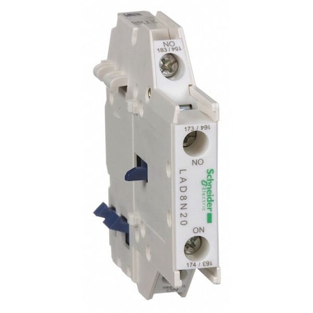 Auxiliary Contact Block, 2NO/0NC, 10 A MPN:LAD8N20