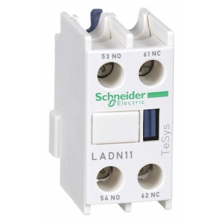 Auxiliary Contact Block, 1NO/1NC, 10 A MPN:LADN11