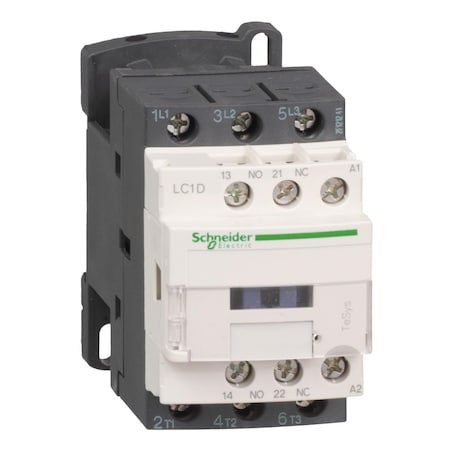 IEC Magnetic Contactor, 1NC/1NO, 48V AC, 3 P, Non-Reversing, Screw Clamp MPN:LC1D09FE7