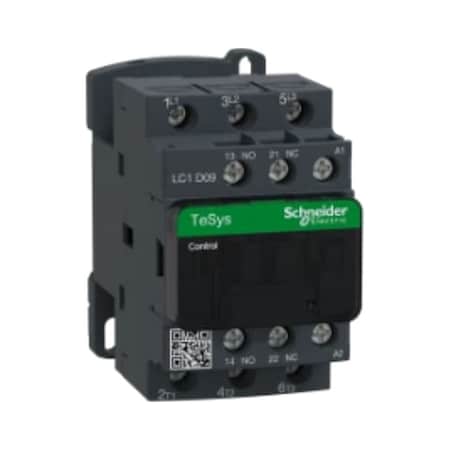 IEC Magnetic Contactor, 1NC/1NO, 120V AC, 3 P, Non-Reversing, Screw Clamp MPN:LC1D09G7