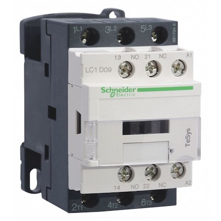IEC Magnetic Contactor, 1NC/1NO, 110V AC, 3 P, Non-Reversing, Screw Clamp MPN:LC1D12F7