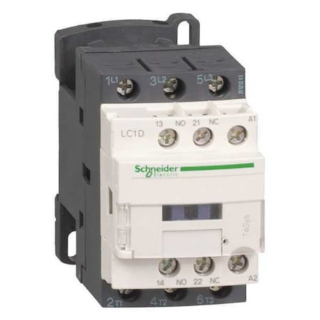 IEC Magnetic Contactor, 1NC/1NO, 110V AC, 3 P, Non-Reversing, Screw Clamp MPN:LC1D25F7
