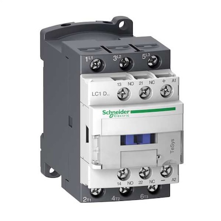 IEC Magnetic Contactor, 1NC/1NO, 24V DC, 3 P, Non-Reversing, Screw Clamp MPN:LC1D32BL