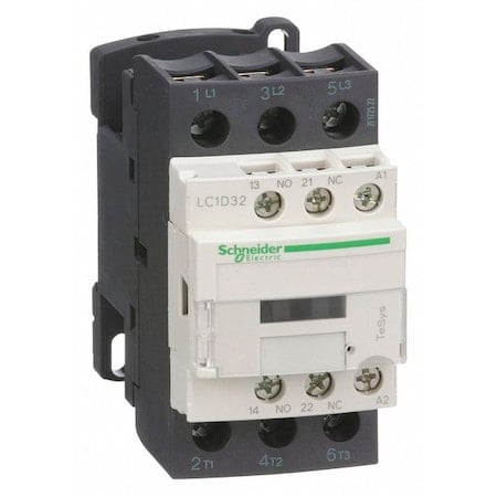 IEC Magnetic Contactor, 1NC/1NO, 240V AC, 3 P, Non-Reversing, Screw Clamp MPN:LC1D32U7
