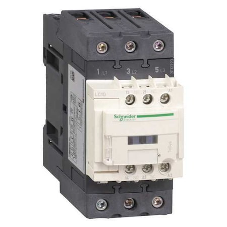 IEC Magnetic Contactor, 1NC/1NO, 240V AC, 3 P, Non-Reversing, Screw Clamp MPN:LC1D40AU7
