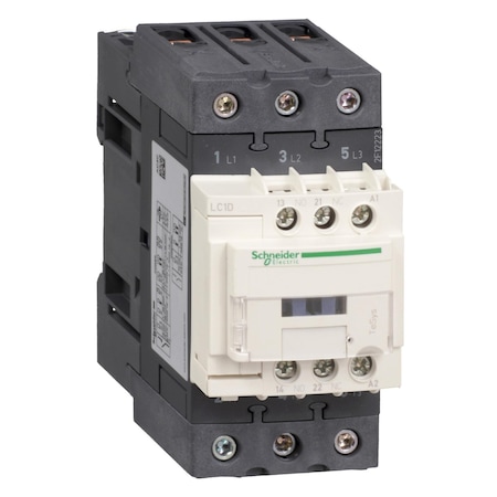 IEC Magnetic Contactor, 1NC/1NO, 600V AC, 3 P, Non-Reversing, Screw Clamp MPN:LC1D40AX7