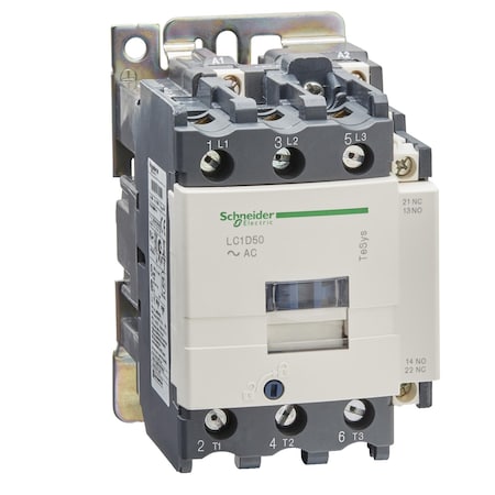IEC Magnetic Contactor, 1NC/1NO, 240V AC, 3 P, nonreversing, Screw Clamp MPN:LC1D50U7