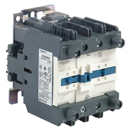 IEC Magnetic Contactor, 2NC/2NO, 120V AC, 4 P, Non-Reversing, Screw Clamp MPN:LC1D80008G6