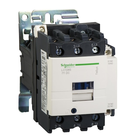 IEC Magnetic Contactor, 1NC/1NO, 24V DC, 3 P, Non-Reversing, Screw MPN:LC1D806BD