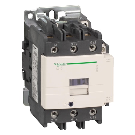 IEC Magnetic Contactor, 1NC/1NO, 220V AC, 3 P, Non-Reversing, Screw Clamp MPN:LC1D80M7