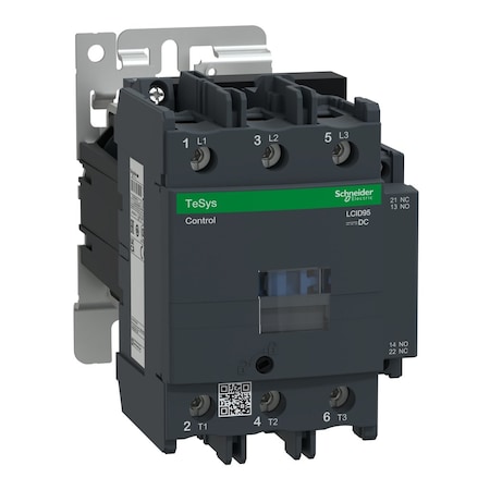 IEC Magnetic Contactor, 1NC/1NO, 24V DC, 3 P, Non-Reversing, Screw Clamp MPN:LC1D95BD