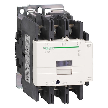 IEC Magnetic Contactor, 1NC/1NO, 110V AC, 3 P, Non-Reversing, Screw Clamp MPN:LC1D95F7