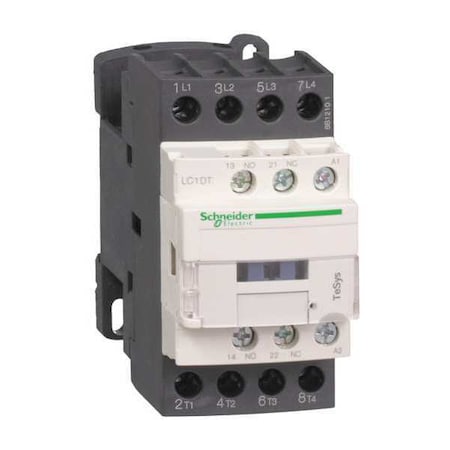 IEC Magnetic Contactor, 1NC/1NO, 120V AC, 4 P, Non-Reversing, Screw Clamp MPN:LC1DT32G7