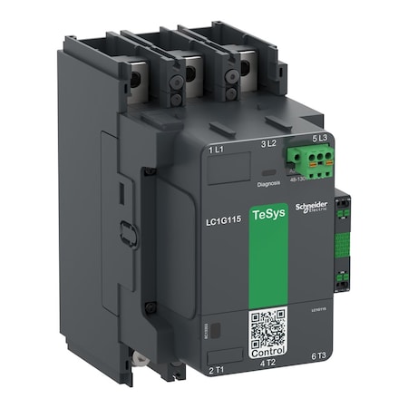 IEC Magnetic Contactor, 1NC/1NO, 48V-130V AC/DC, 3 P, Spring Type MPN:LC1G225EHEN