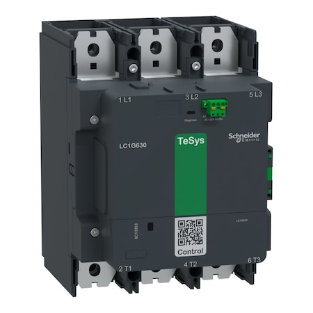 IEC Magnetic Contactor, 1NC/1NO, 100V-250V AC/DC, 3 P, Spring Type MPN:LC1G630KUEN