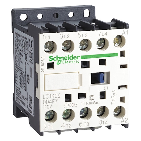 IEC Magnetic Contactor, 4NO, 110V AC, 4 P MPN:LC1K09004F7