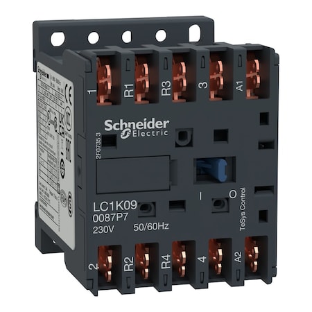 IEC Magnetic Contactor, 2NC/2NO, 500V AC, 4 P, Quick Connect MPN:LC1K090087S7